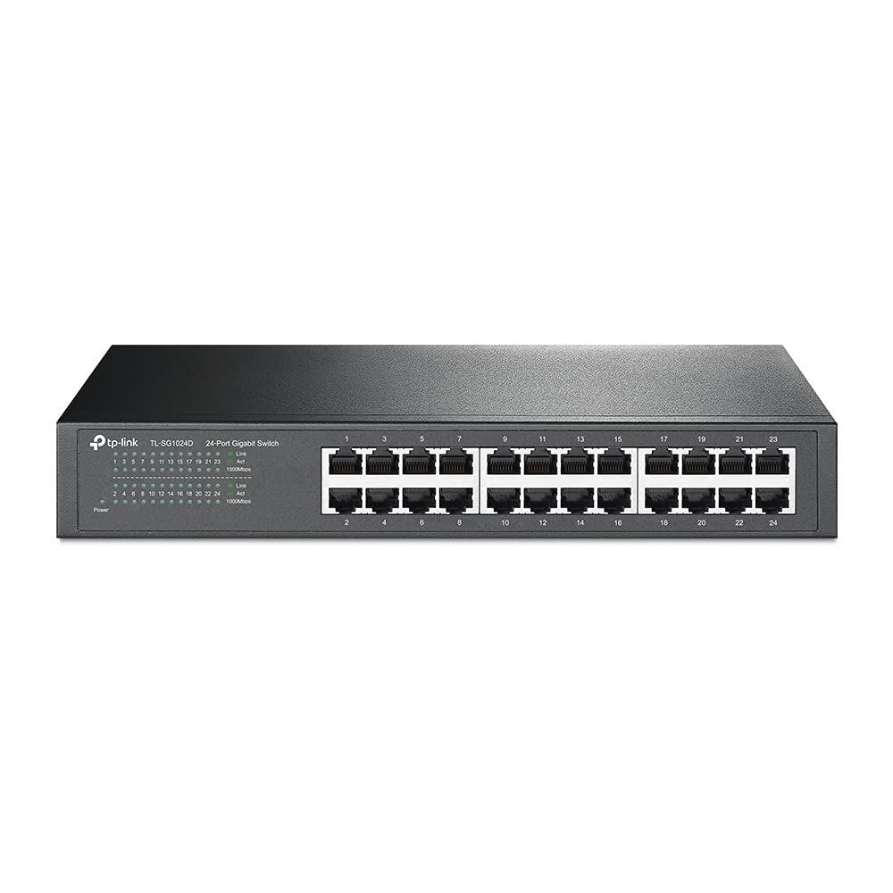 TP-Link 24-Port 10/100/1000Mbps JetStream Gigabit Smart PoE+ Switch with 4 SFP Slots