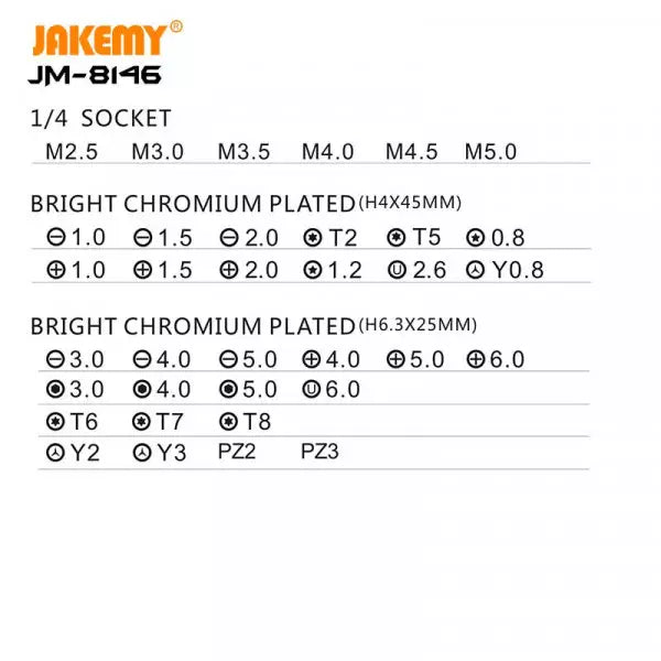 JAKEMY TOOLKIT JM-8146