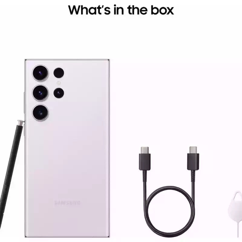 Samsung Galaxy S23 Ultra 12GB RAM 256GB storage Lavender- refurbished