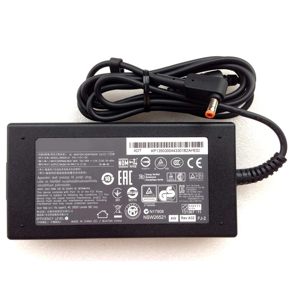 Liteon Acer 135W 19V 7.1A AC Adapter for Acer Aspire VN7-591G-70JY
