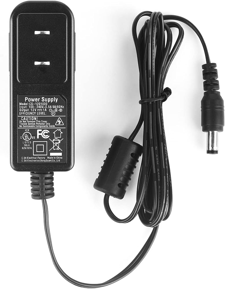Power Supply Barrel Plug 5.5mm x 2.1mm AC 100-240V to DC 12V 1A 12W Adapter