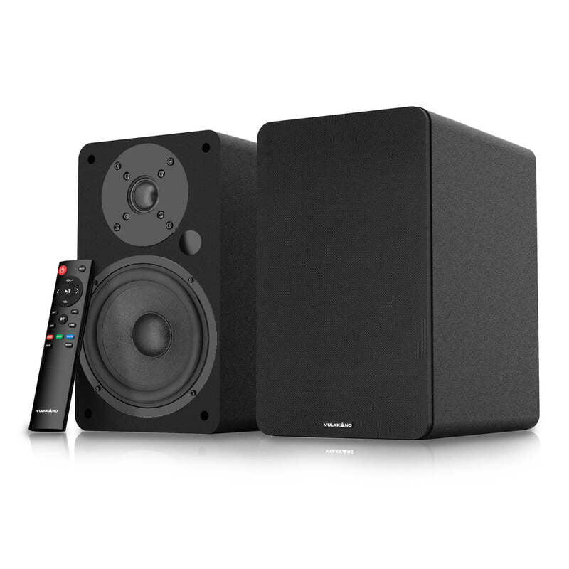 VULKKANO A5 ARC Active Bookshelf Speakers - Black