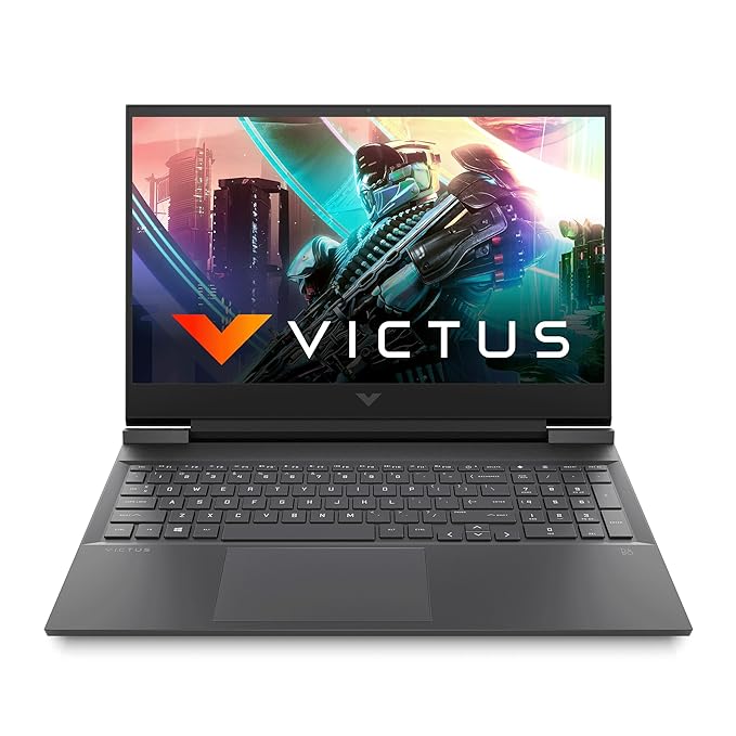 HP Victus 16-e0xxx Gaming Laptop, 16.1 inch 144Hz FHD, AMD Ryzen 5 5600H @ 3.30 GHz 8GB DDR4 RAM 512GB SSD 4GB NVIDIA GeForce GTX 1650 Dedicated Graphics