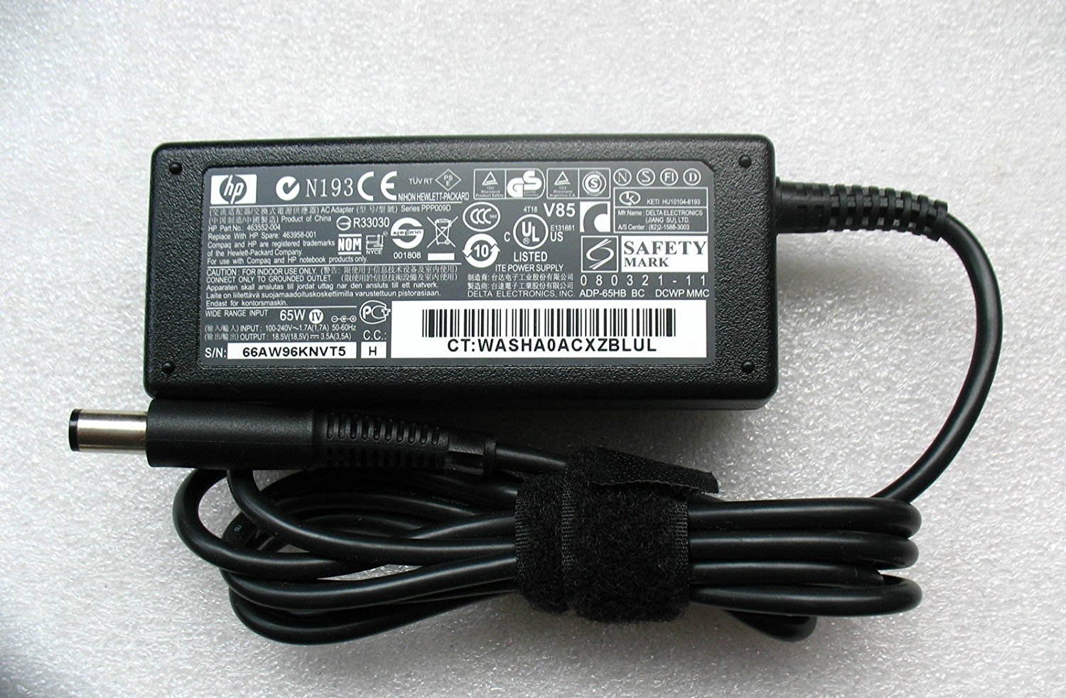 Original Hp Big Pin 65W 19.5V 3.33A AC Adapter