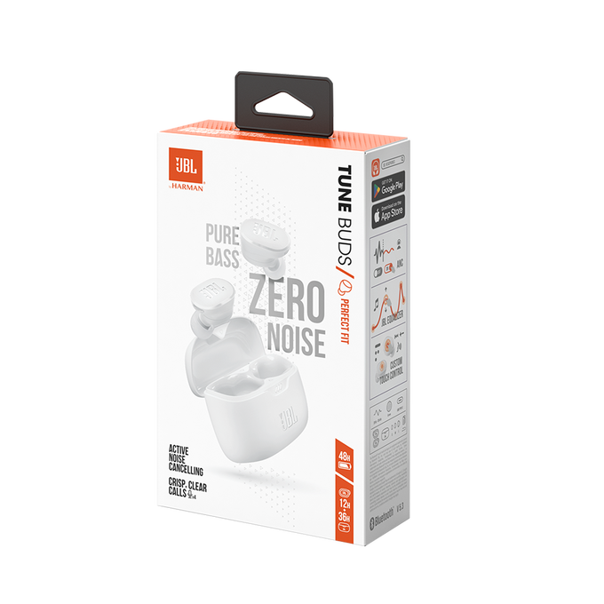 JBL Tune Buds | True wireless Noise Cancelling earbuds- white