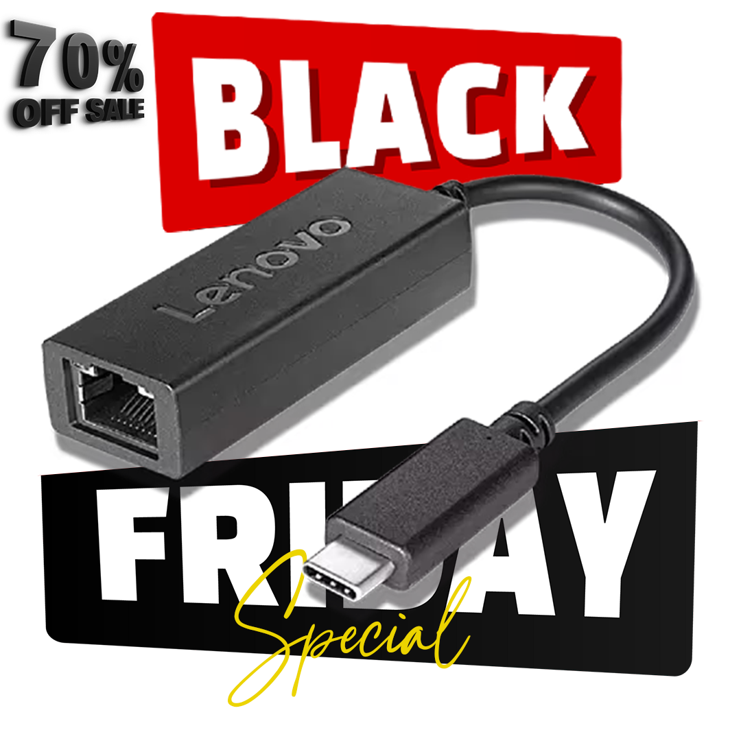 Lenovo USB-C to Ethernet Adapter - 4X90S91831