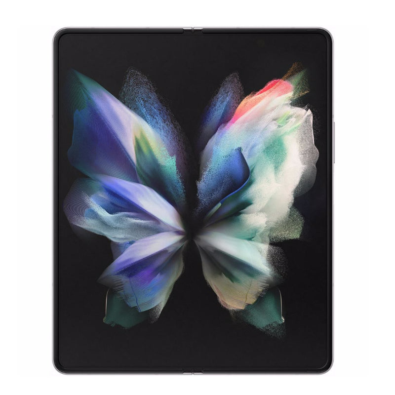 SAMSUNG GALAXY Z FOLD 3 PHANTOM SILVER 12GB RAM 256GB STORAGE REFURBISHED.