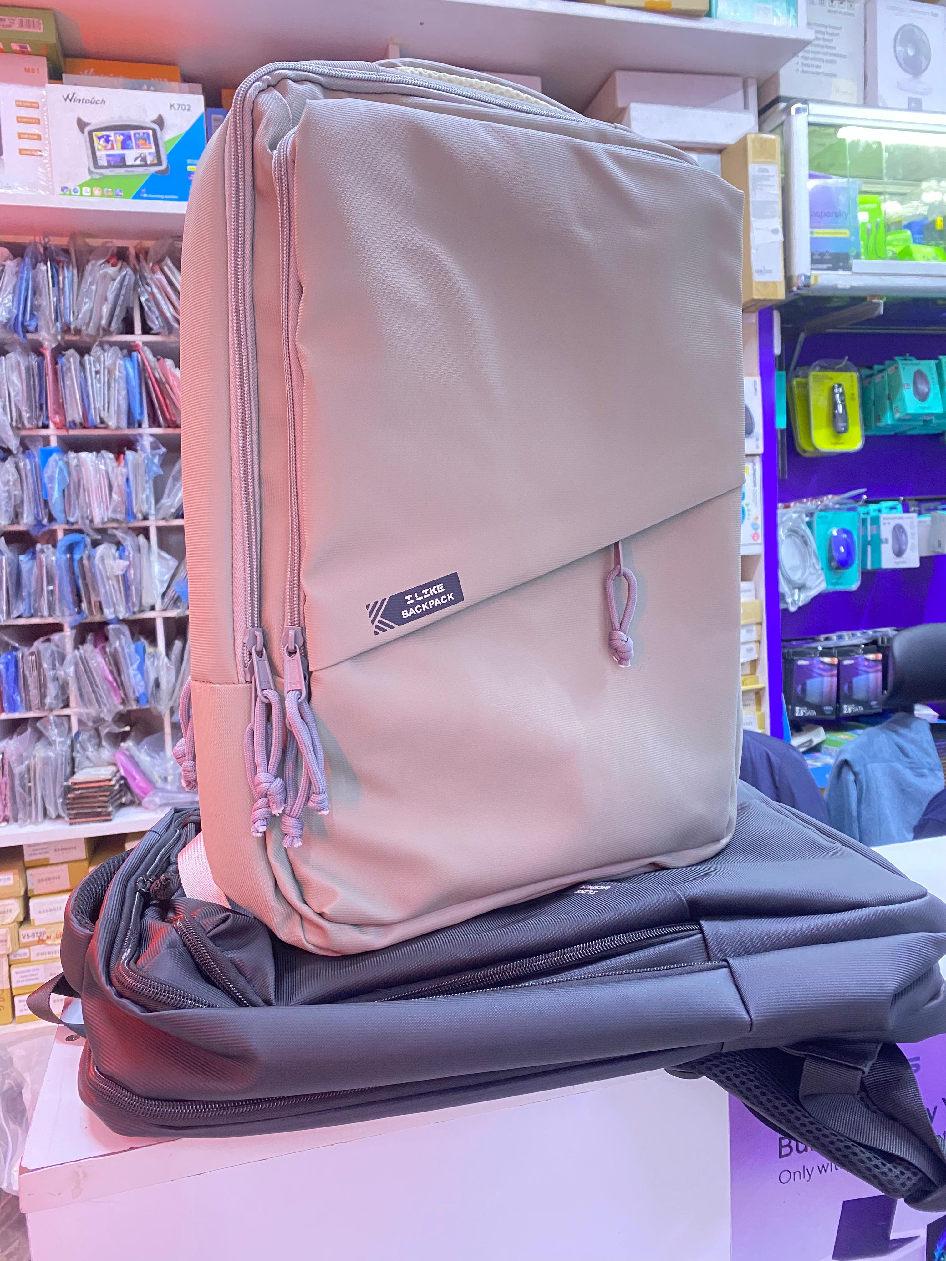 WB902 Black & Dark Grey Laptop Backpack