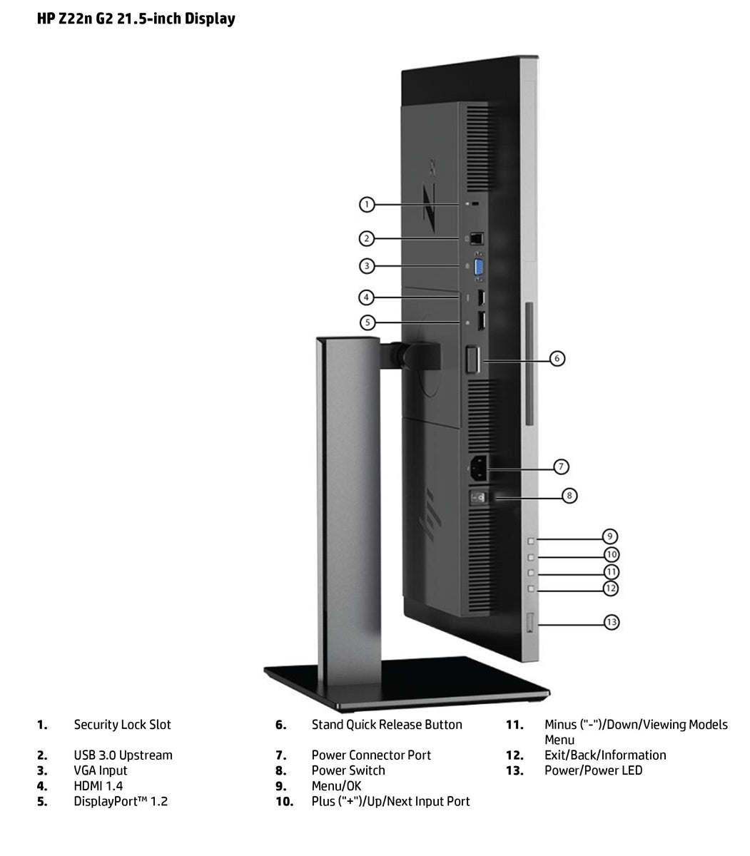 HP Z22n G2 21.5-inch frameless monitor
