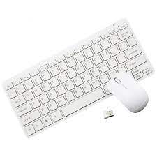 White Wireless Keyboard And Mouse