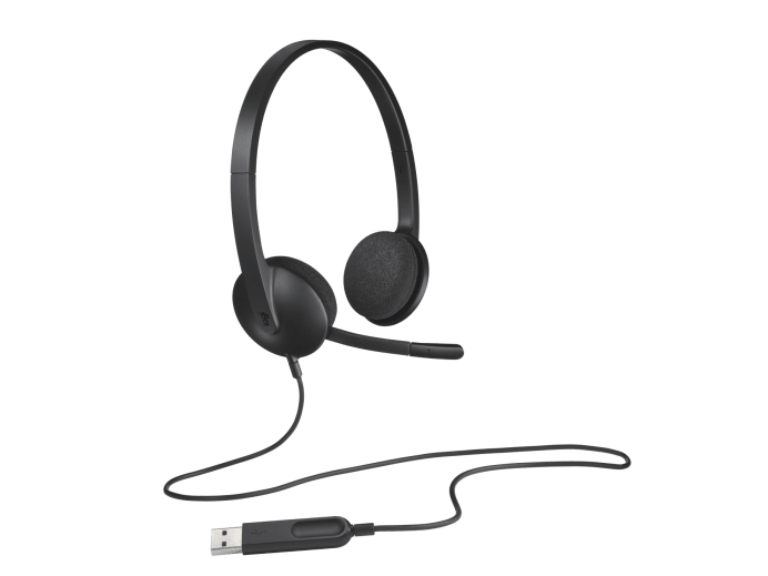 Logitech H340 USB PC Headset with Noise-Cancelling Mic