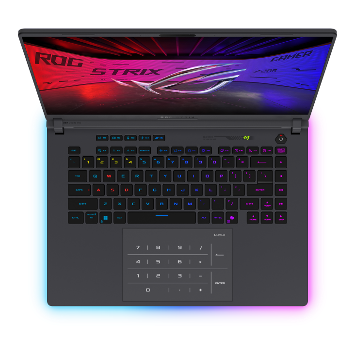 ASUS ROG Strix G16 (2025) Intel® Core™ Ultra 9 275HX Processor Intel® AI Boost NPU up to 13TOPS 16" 2.5K WQXGA 240Hz Display 64GB RAM 2TB SSD 16GB NVIDIA® GeForce RTX™ 5080 Laptop GPU Windows 11 Home G615LWR-RV087W