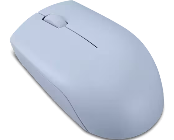 Lenovo 300 Wireless Compact Mouse (Frost Blue) with battery