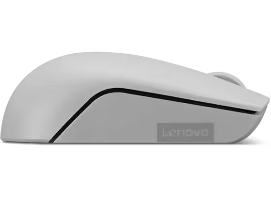 Lenovo 300 Wireless Compact Mouse (Arctic Grey) with battery