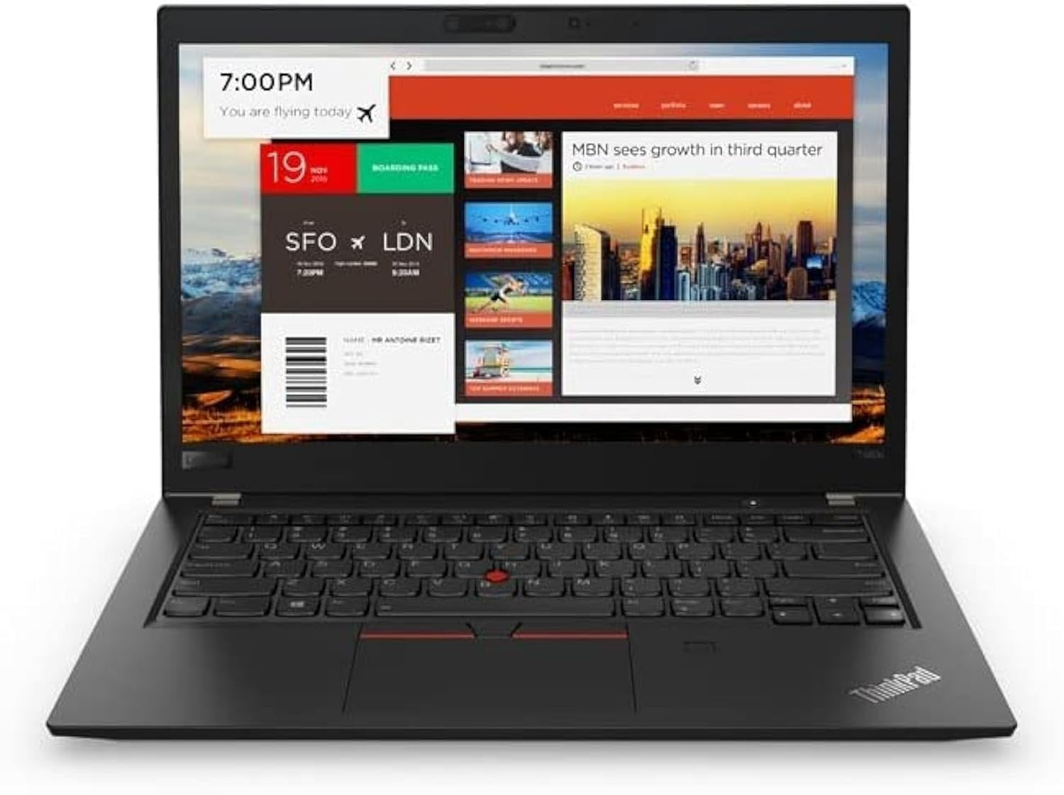 Lenovo ThinkPad T470 7th Gen Intel Core i5-7200U 8GB RAM 256GB SSD 14" FHD Display Bluetooth Webcam WiFi Intel HD 620 Graphics Ex UK 1 Year Warranty