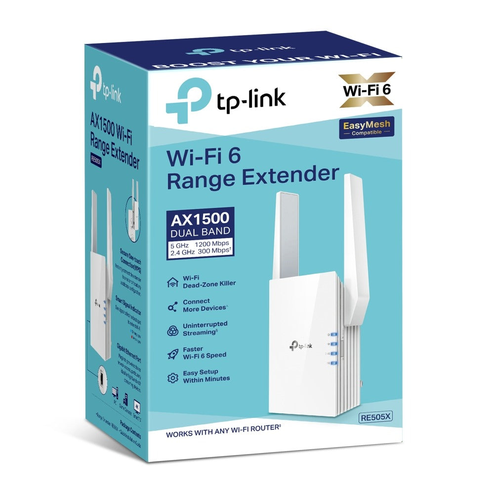 TP Link RE505X AX1500 Wi-Fi Range Extender