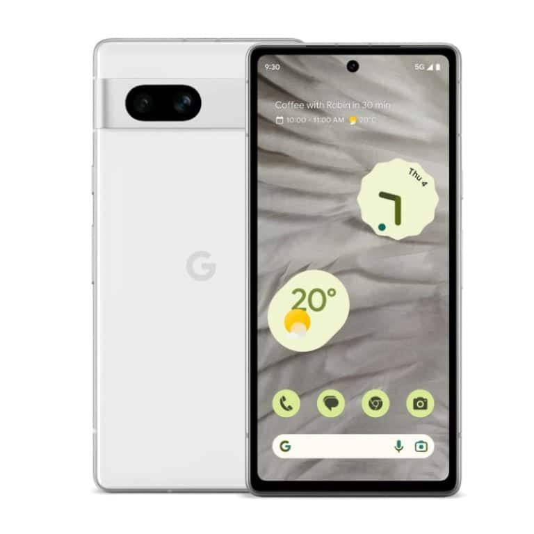 Google Pixel 7a 8GB RAM 128GB Storage Snow - Refurbished