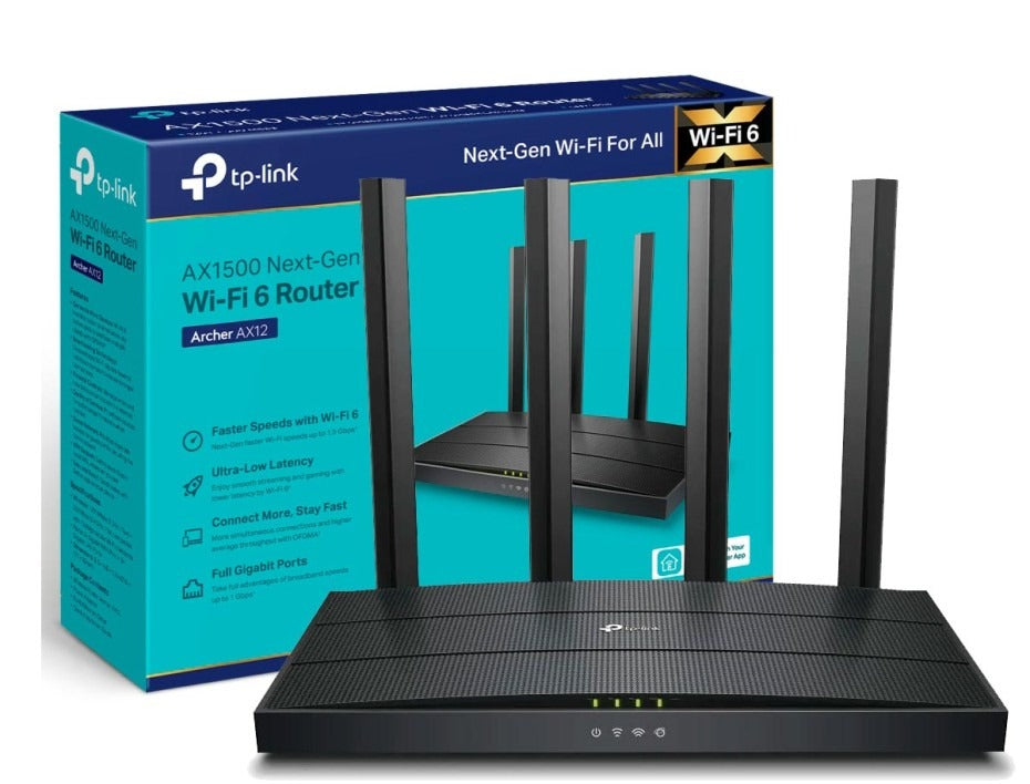 TP-Link Archer AX12 AX1500 Dual-Band Wi-Fi 6 Router