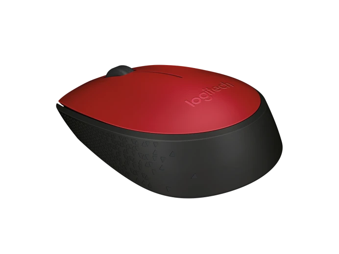 Logitech M171 Wireless Mouse - Black Red