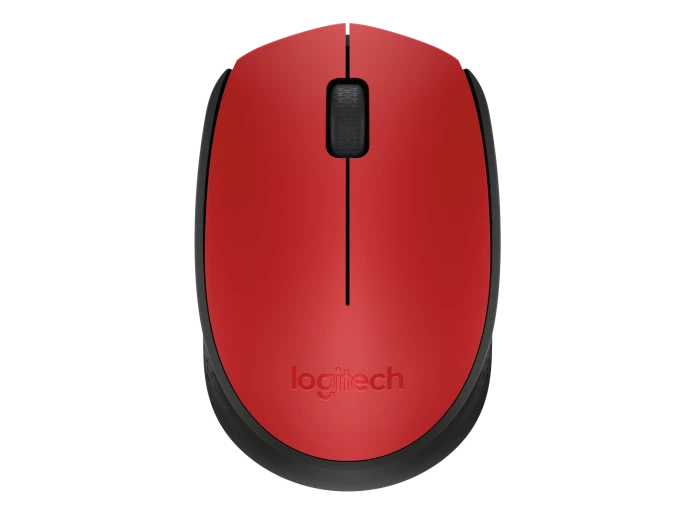 Logitech M171 Wireless Mouse - Black Red