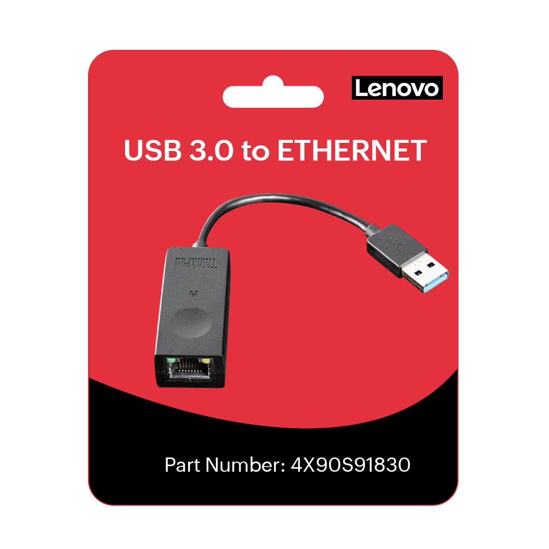 Lenovo ThinkPad USB 3.0 Ethernet Adapter - 4X90S91830