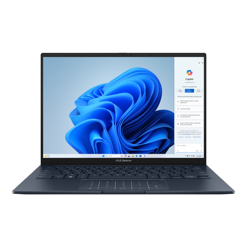 ASUS Zenbook 14 OLED Intel® Core™ Ultra 9 185H Processor Intel® AI Boost NPU Intel® Arc™ Graphics 14" 3K OLED Touch Display 16GB RAM 1TB RAM Windows 11 Home UX3405MA-PZ330W