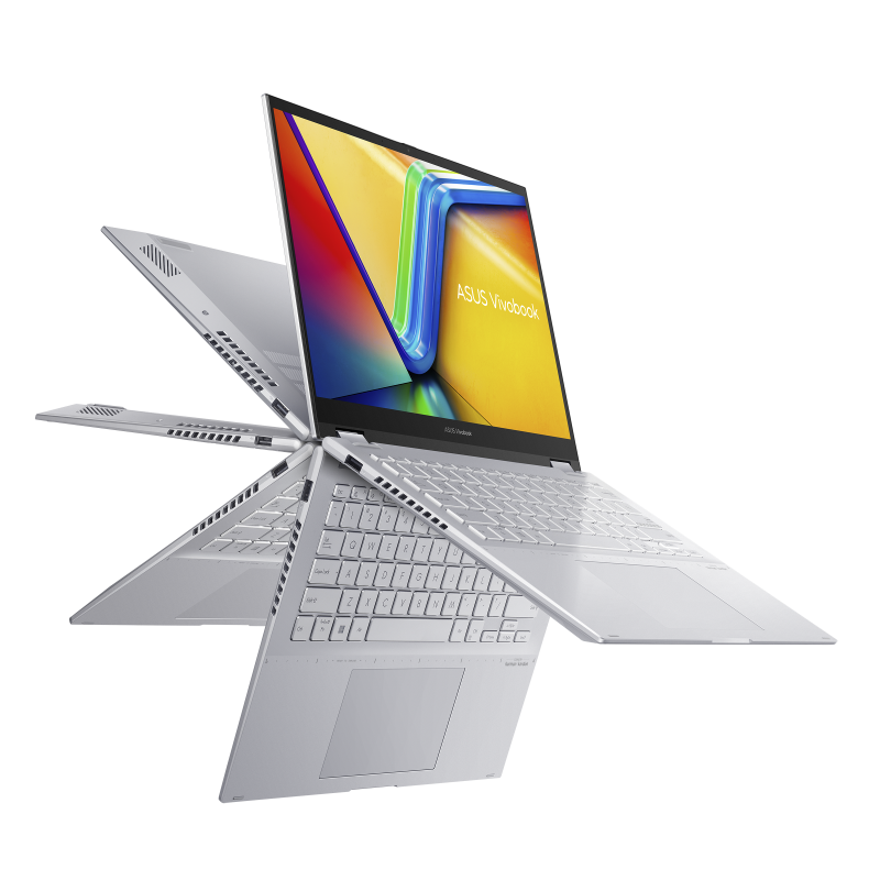 ASUS VivoBook S 14 Flip AMD Ryzen™ 7 7730U Processor AMD Radeon™ Graphics 14" WUXGA 60Hz Touchscreen Display 16GB RAM 512GB 3.0 SSD Windows 11 Home TN3402YA-M00JP0