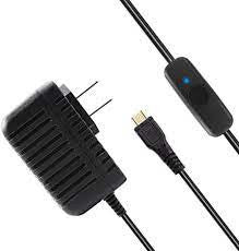 LoveRPi Certfied Micro USB 5.25V 2.5A Power Supply with Power Switch and Status LED for Raspberry Pi