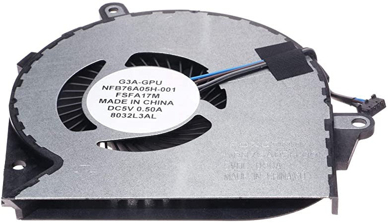 thumbnail image 2 of Foxconn Original CPU Cooling Fan For HP OMEN 15-CE 17-AN – 929455-001, 5V 4-Pin 2 of 5