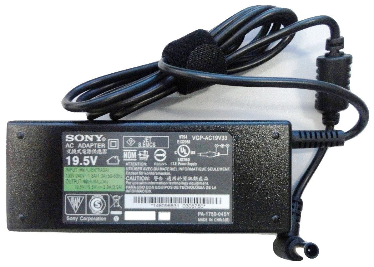 Sony Laptop Adapter - 19.5V - 3.9Amps