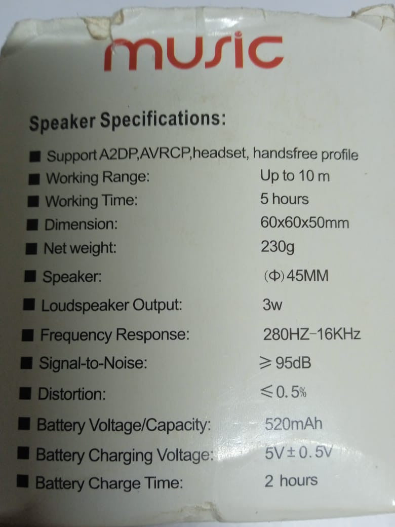 Mini Bluetooth speaker