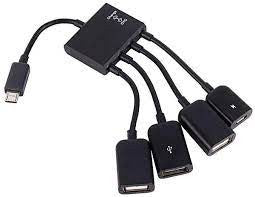 4 in 1 Micro USB Hub OTG Power Charging Cable Adapter for Android Phone Table