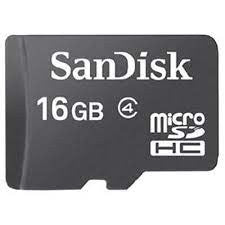 16GB SANDISK MICRO MEMORY CARD