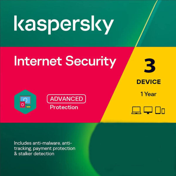Kaspersky Internet Security (Kis) 3 Devices | 1 Year - Digit