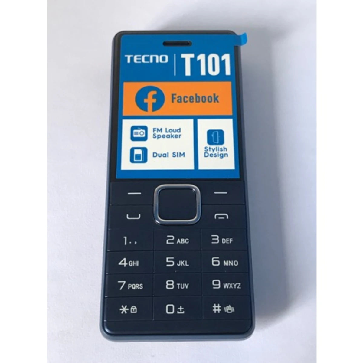 Tecno T101 Dual Sim, Wireless FM, 1000mah feature Mobile Phone