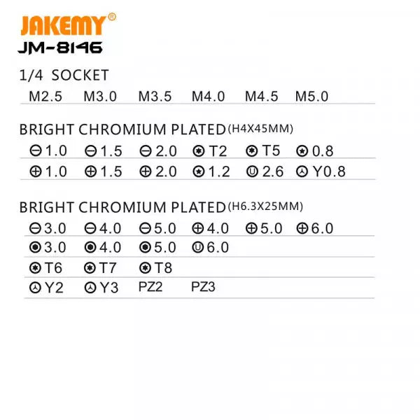 JAKEMY TOOLKIT  JM-8146