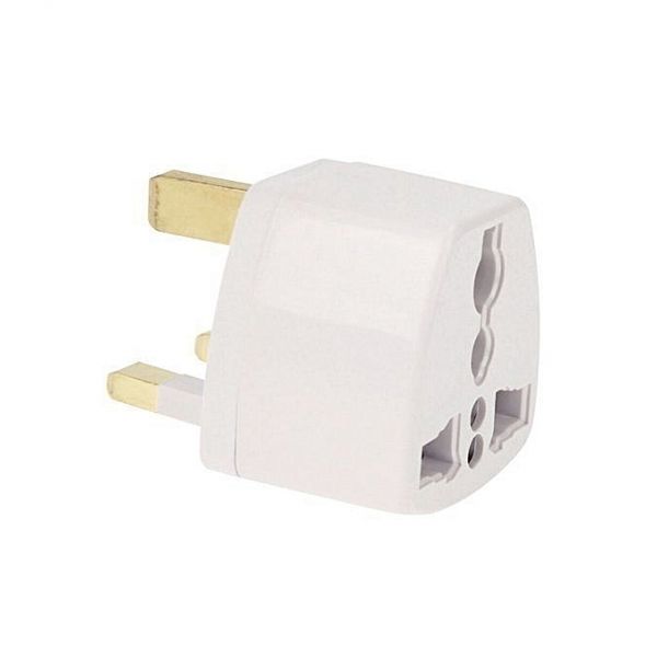 Plug Adapter Travel Power Adapter with Socket Plug White