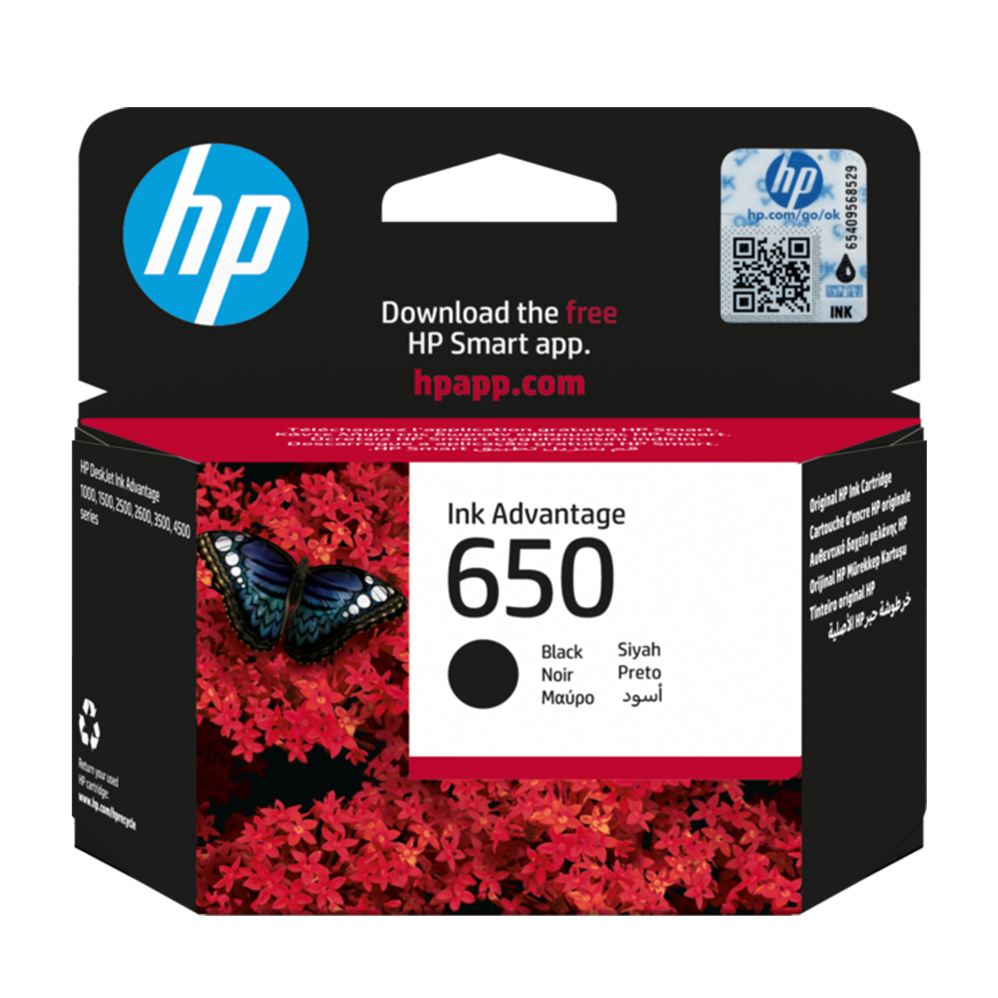 HP 650 Black Original Ink Advantage Cartridge (CZ101AE)