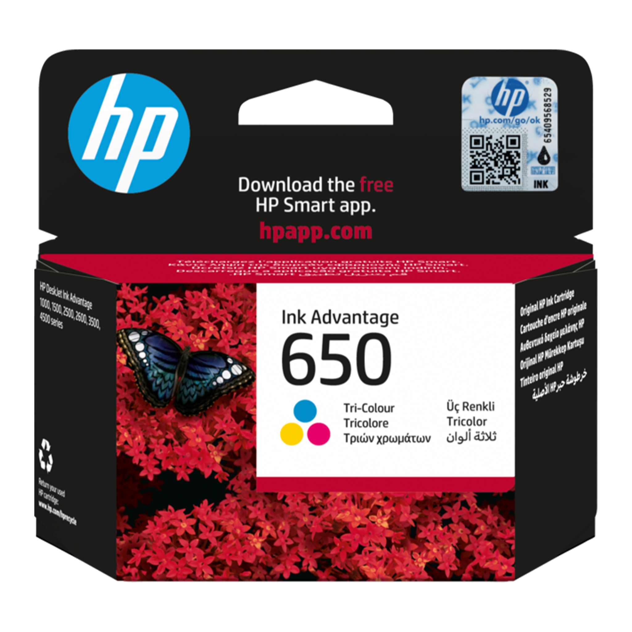 HP 650 Tri-color Original Ink Advantage Cartridge (CZ102AE)