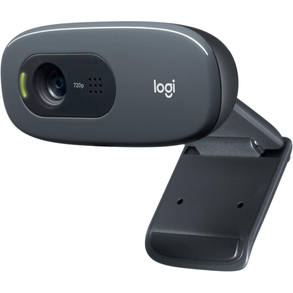 Logitech C270 HD Webcam, 720p Video with Noise Reducing Mic