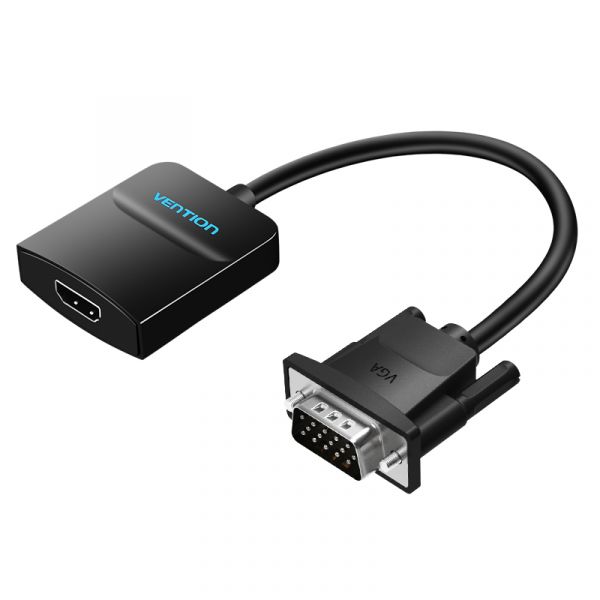 HDMI TO VGA CONVERTER WITH FEMALE MICRO USB AND AUDIO PORT