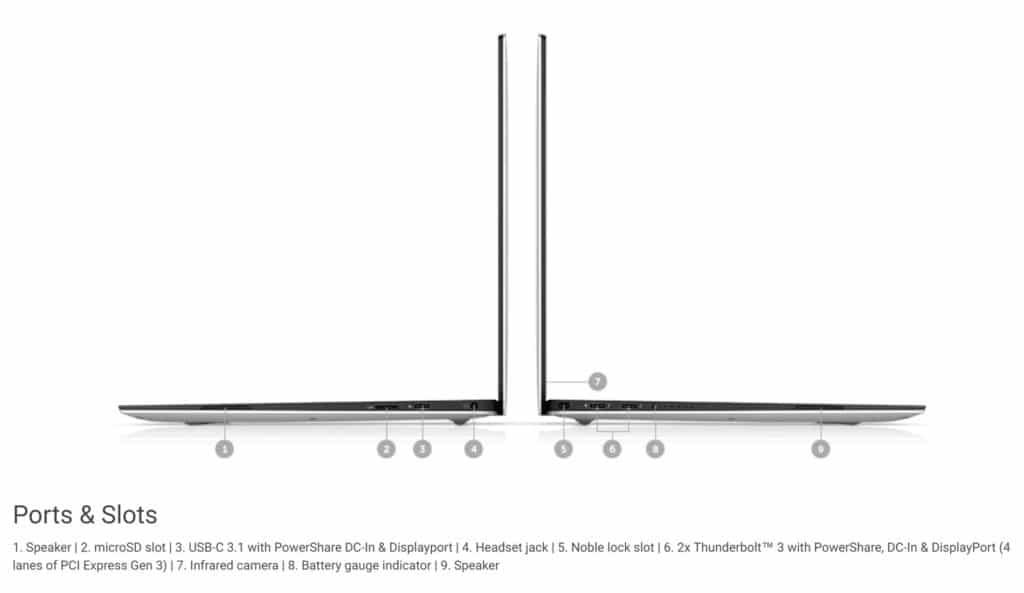 Dell XPS 13 9370 intel core i7 8th Generation 13.3"  FHD Non Touch 16GB RAM 256GB SSD Windows 11 Pro