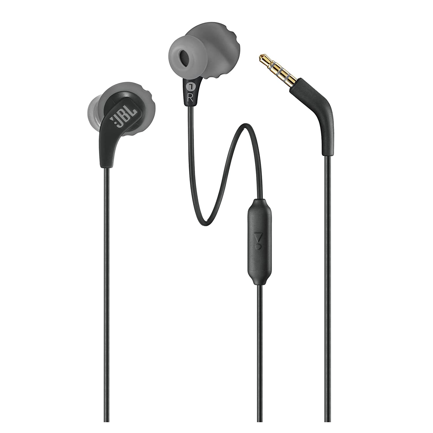 JBL Endurance Run 2 – Waterproof Wired Sports In-Ear Magnetic Headphones (Black)