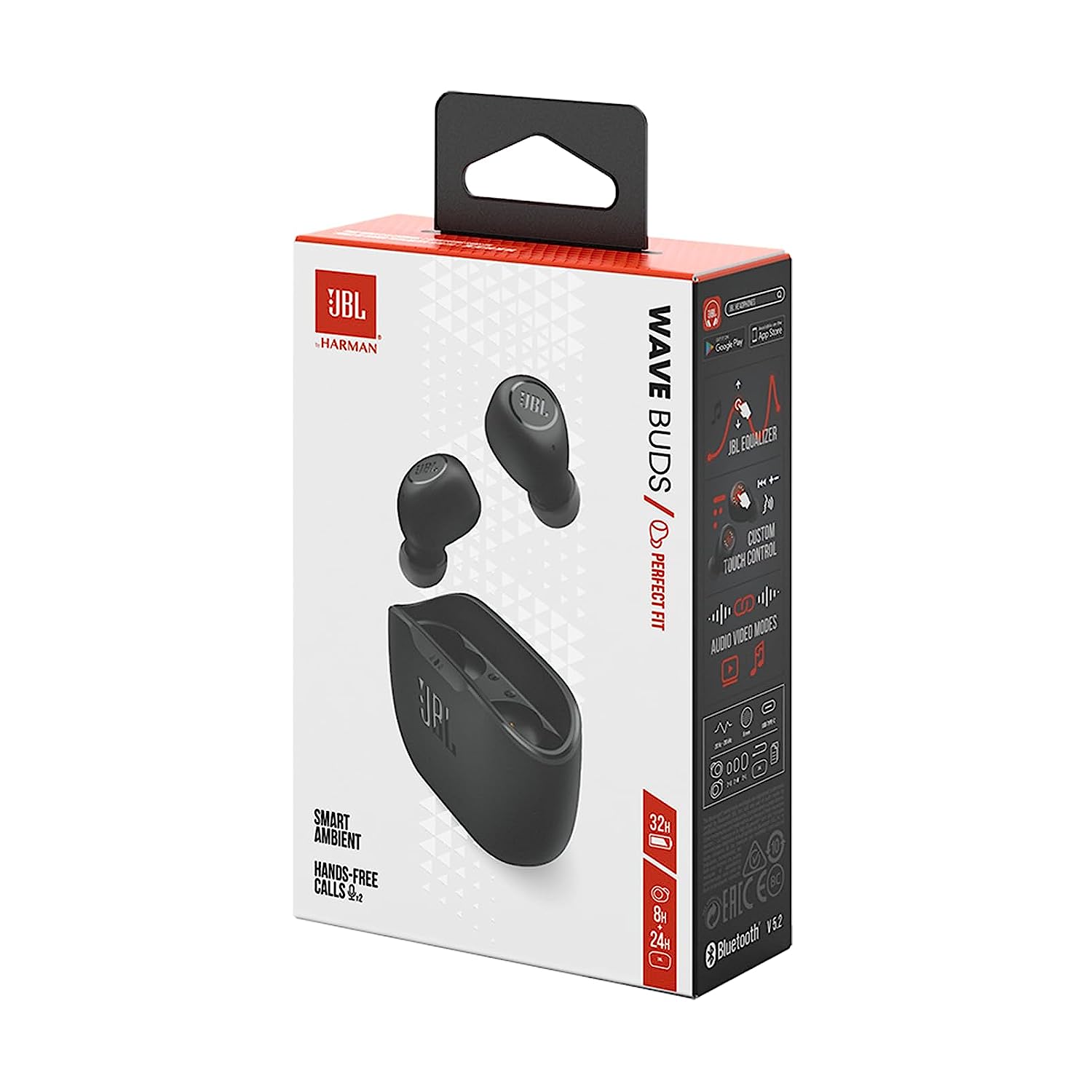 JBL Wave Buds True Wireless Earbuds (Black)