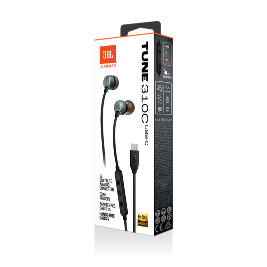 JBL Tune 310C USB | Wired Hi-Res In-Ear Headphones