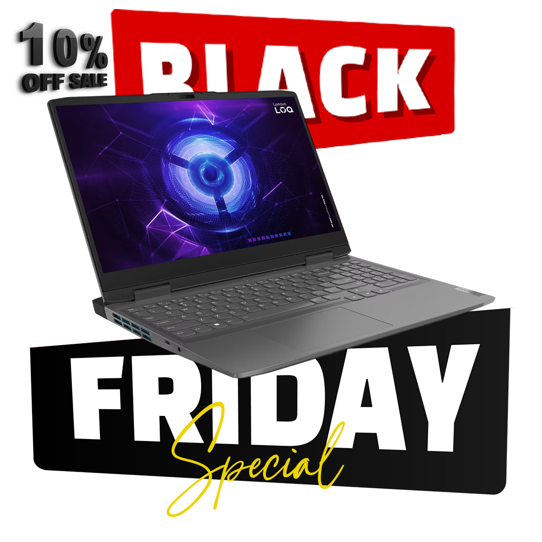 Lenovo LOQ 15IRH8  Model 82XV00TKUE 15.6’’ FHD 144Hz Display Intel® Core i7-13620H Processor 16GB RAM 512GB SSD 6GB NVIDIA® GeForce RTX 4050 GPU Windows 11 Home