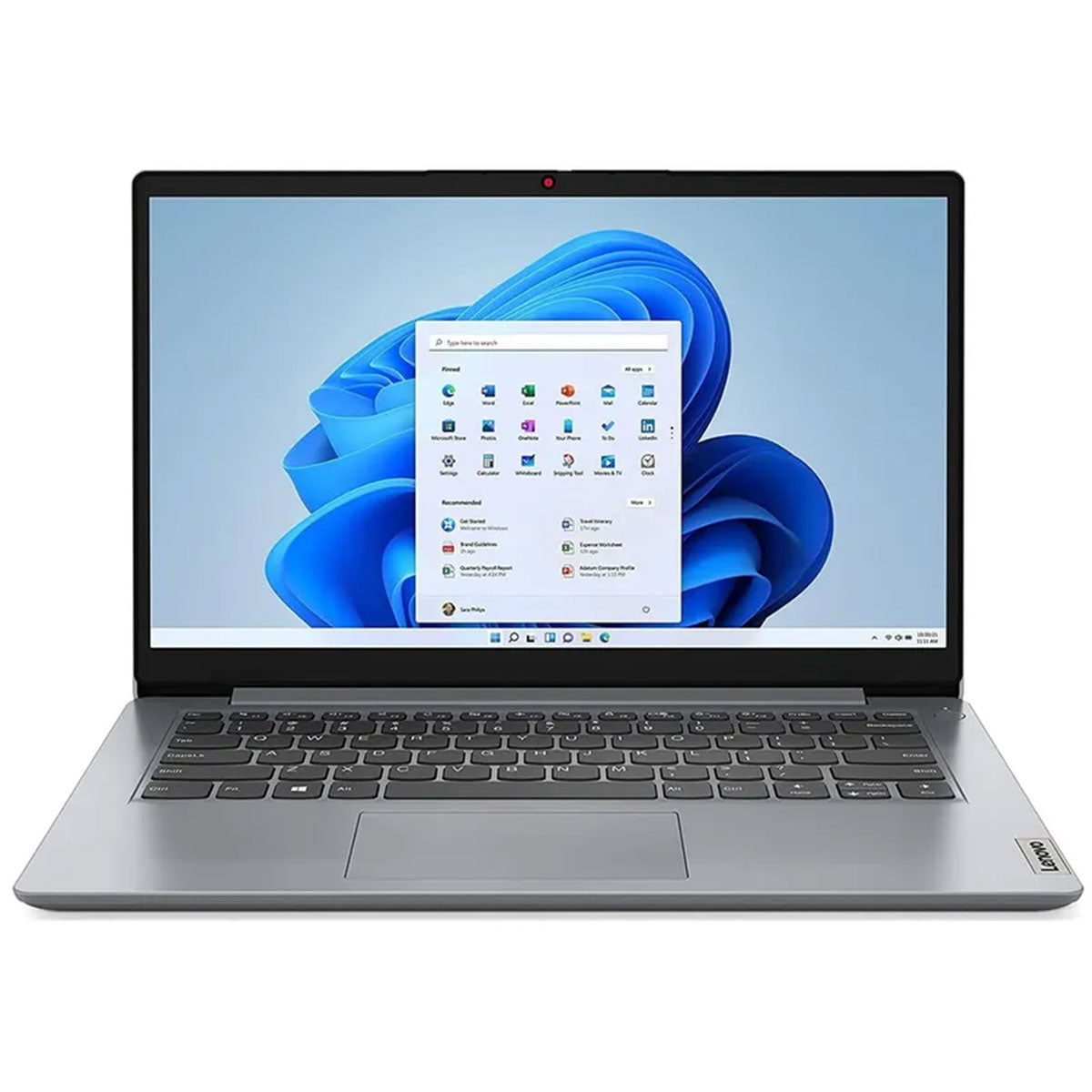 Lenovo IdeaPad 1 14IAU7 Laptop - Type 82QC Intel® Core™ i3-1215U Processor 4GB DDR4 RAM 256GB SSD PCIe Intel® UHD Graphics 14.0 FHD  Display Windows 11 Home