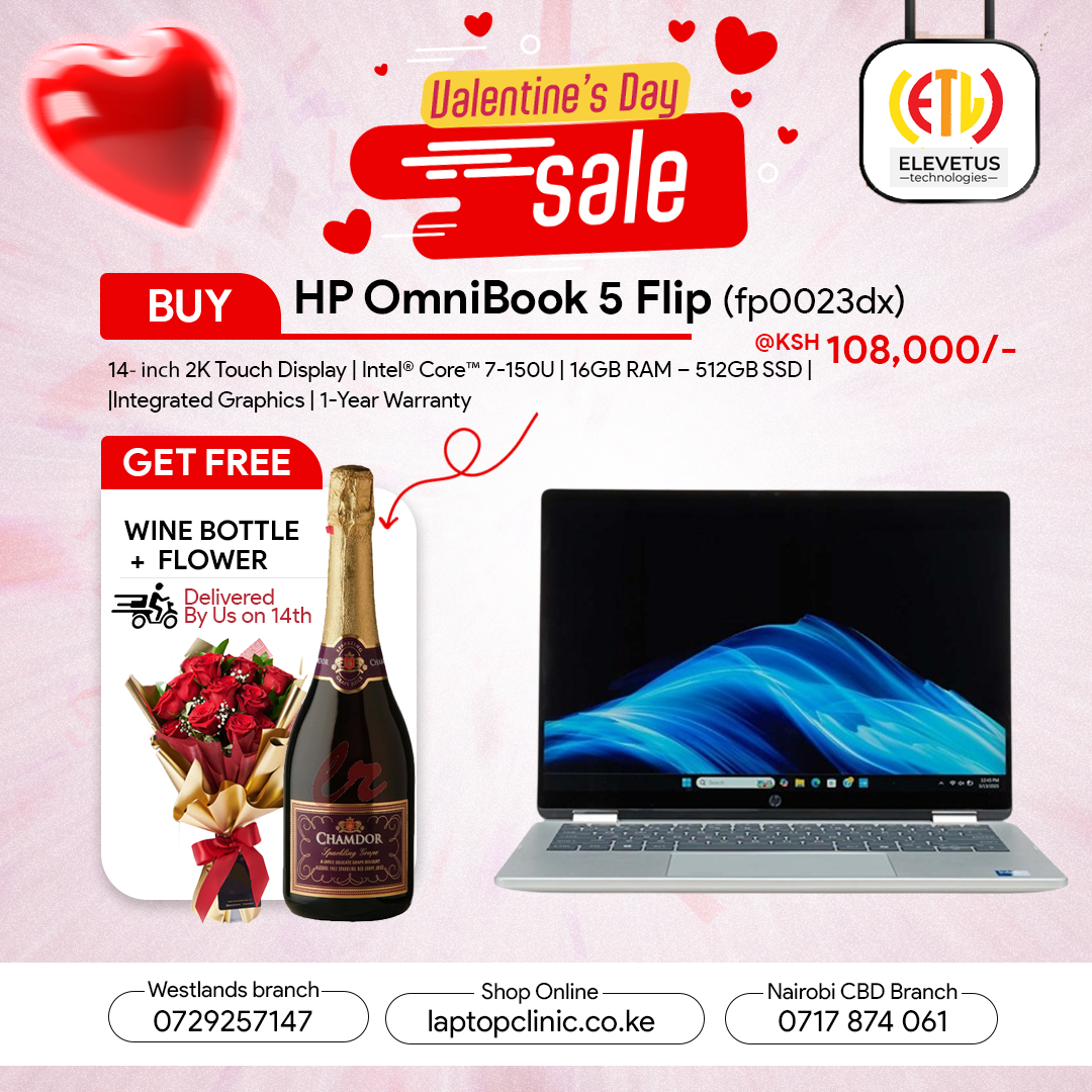 HP OmniBook 5 Flip 14-fp0013dx  14" 2K FHD Touch Display Intel® Core™ 5 120U Processor 8GB RAM 512GB SSD Windows 11 Home