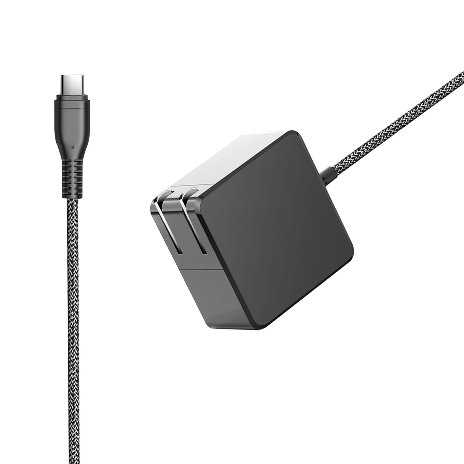 KFD 65W USB-C PD 3.0 charger with foldable US plug for laptop tablet smartphone