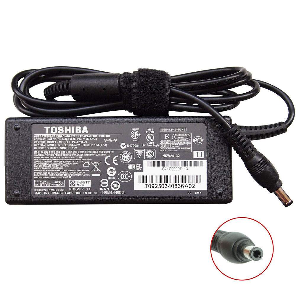 Replacement 19v 3.42a 5.5 X 2.5 AC Adapter Charger Power for Lenovo IdeaPad